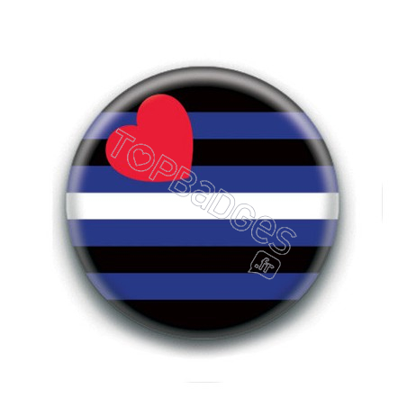 Badge : Drapeau cuir