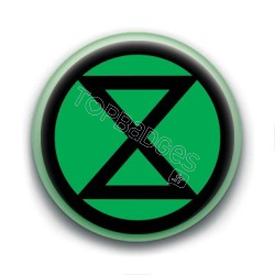 Badge : Extinction Rebellion XR, vert