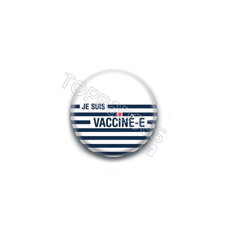 Badge : Je suis vacciné.e, marin