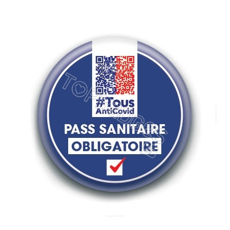 Badge : Pass sanitaire obligatoire