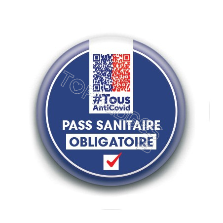 Badge : Pass sanitaire obligatoire