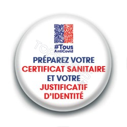 Badge : Préparez votre certificat sanitaire