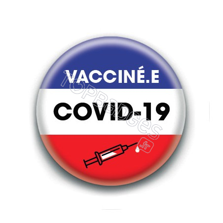 Badge : Vacciné.e covid-19, France