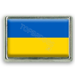 Pins rectangle : Drapeau Ukraine