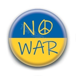 Badge : No war, Ukraine