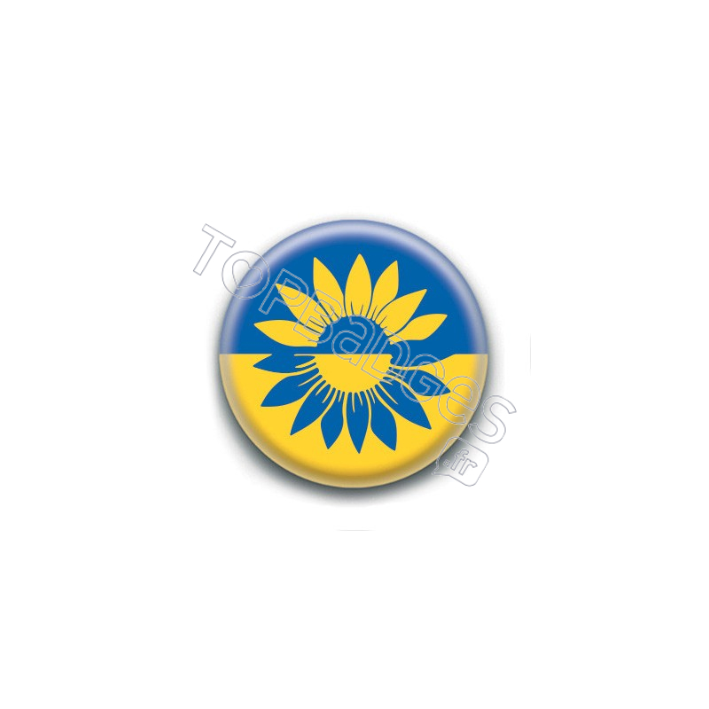 Badge : Ukraine tournesol