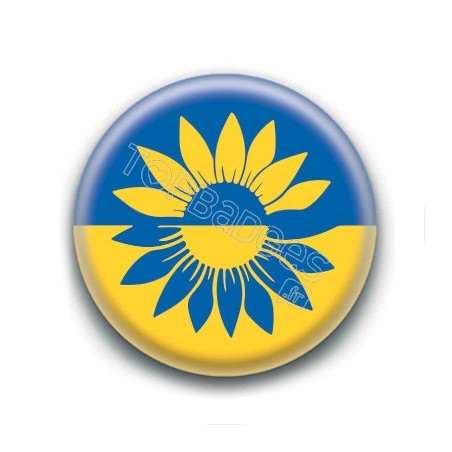 Badge : Ukraine tournesol