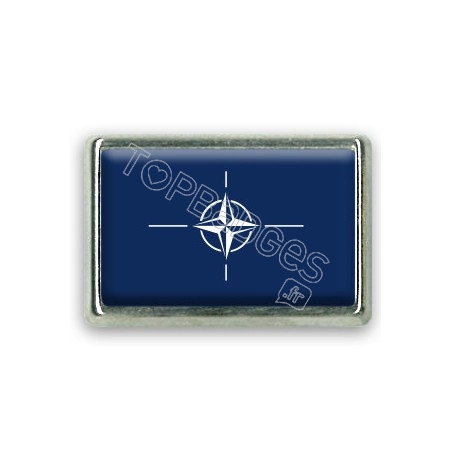Pins rectangle : Drapeau OTAN
