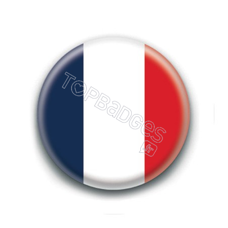 Badge : Drapeau France