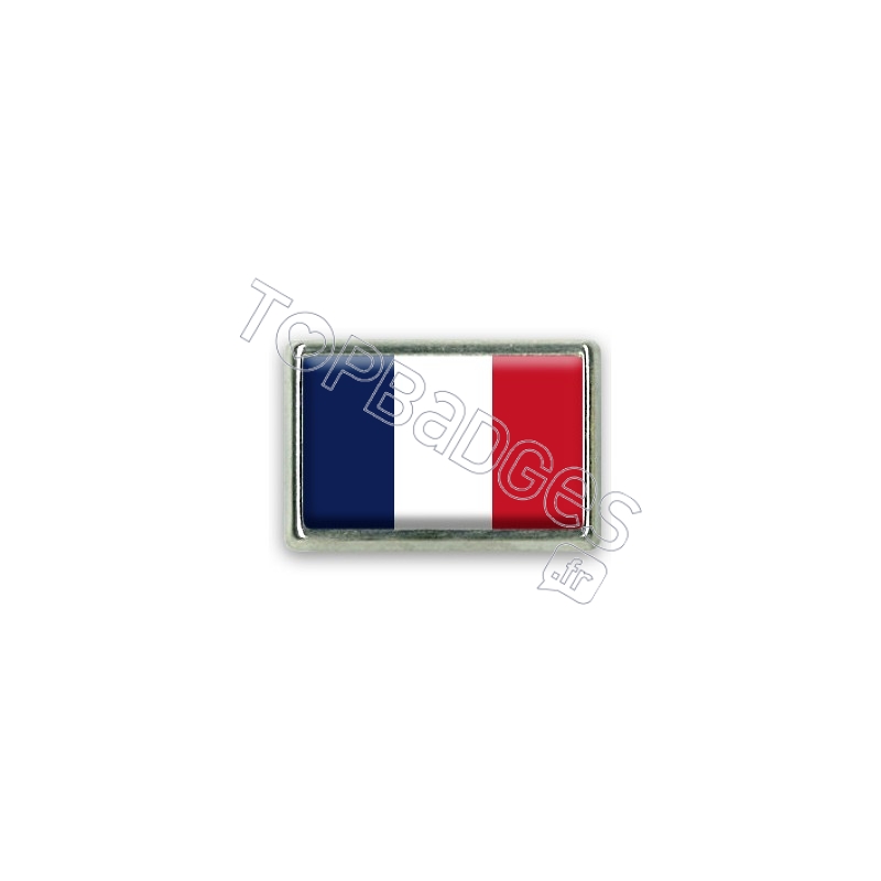 Pins rectangle : Drapeau France