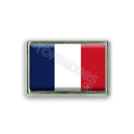 Pins rectangle : Drapeau France