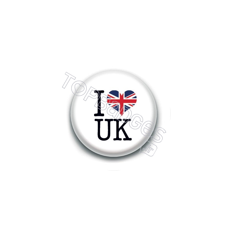 Badge : I love United Kingdom