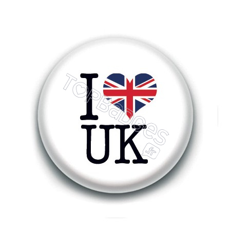 Badge : I love United Kingdom