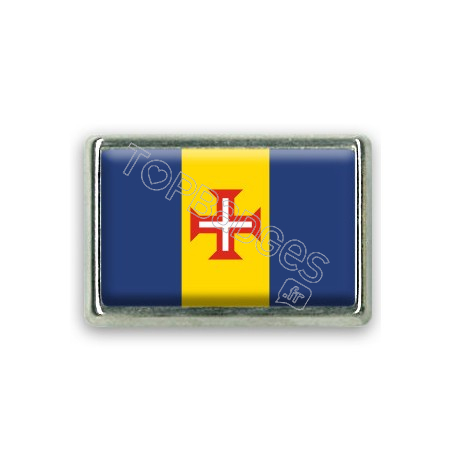 Pins rectangle : Drapeau Île de Madère