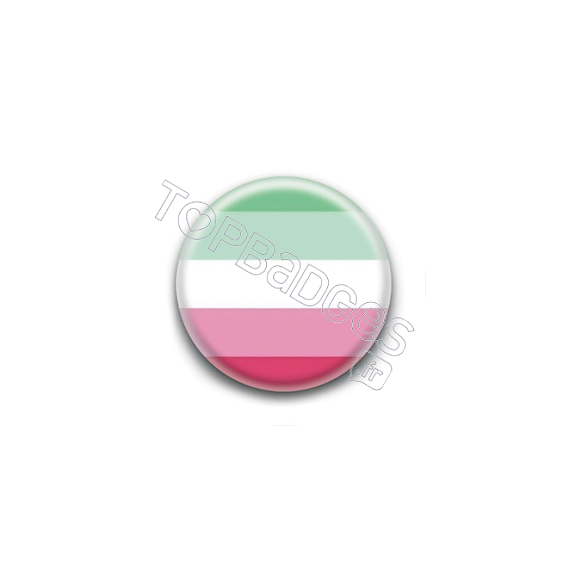 Badge : Drapeau abrosexuel