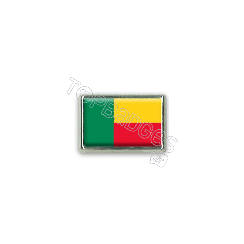 Pins rectangle : Drapeau Bénin