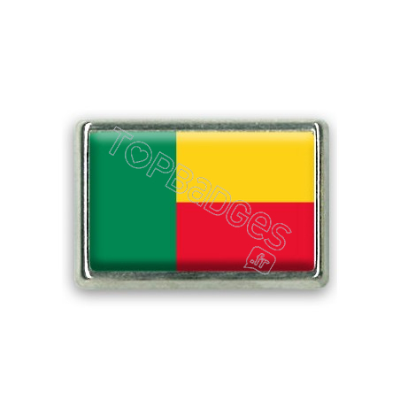 Pins rectangle : Drapeau Bénin