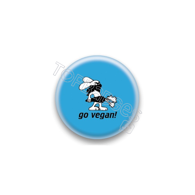 Badge : Go vegan !