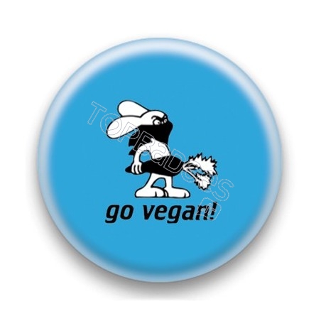 Badge : Go vegan !