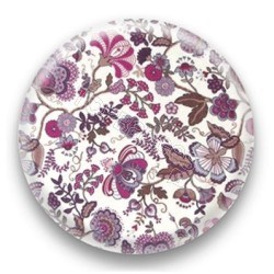 Badge fleurs violettes