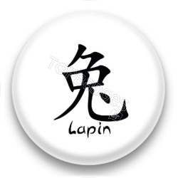 Badge : Signe chinois lapin