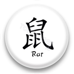 Badge signe chinois Rat