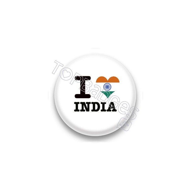 Badge I Love India