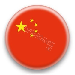 Badge drapeau Chine