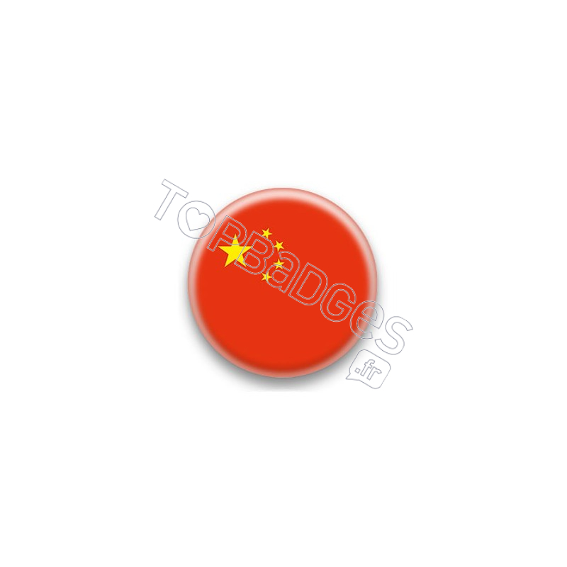 Badge drapeau Chine