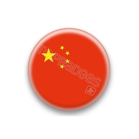 Badge drapeau Chine