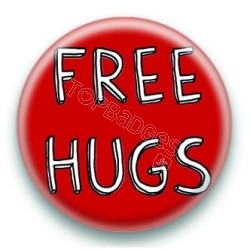 Badge Free Hugs