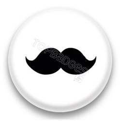 Badge Grosse moustache noire