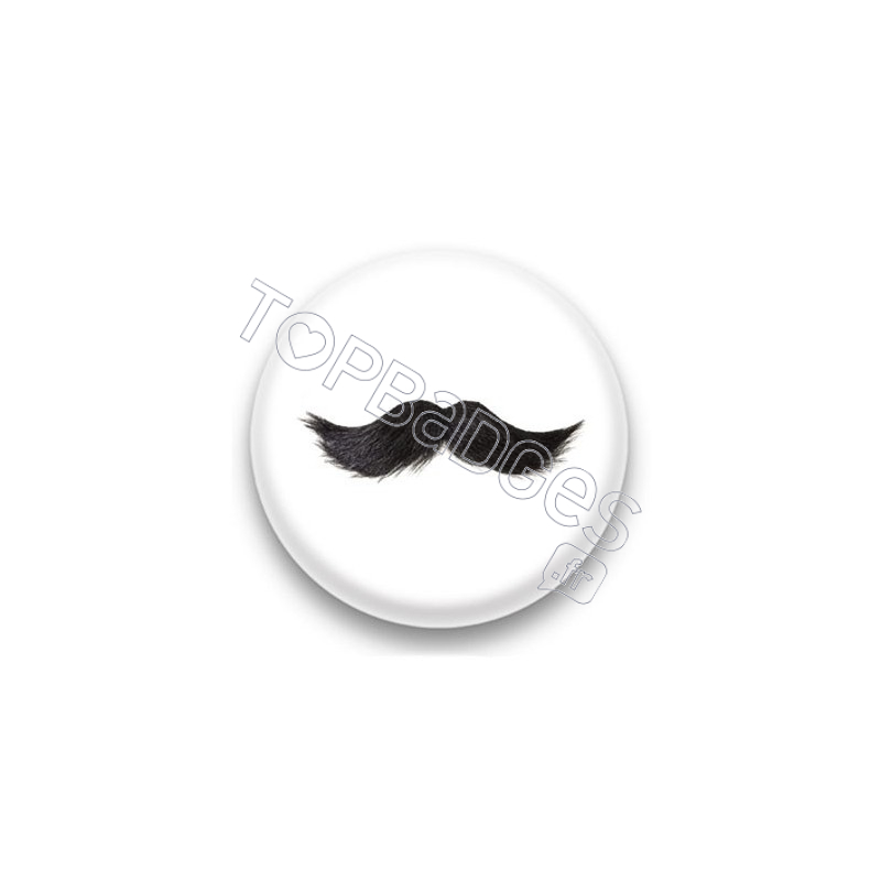 Badge Moustache grise