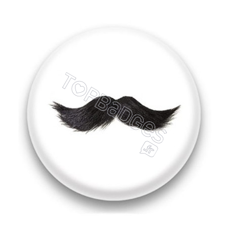 Badge Moustache grise