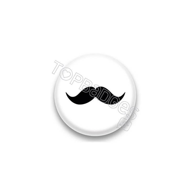 Badge Moustache noire 2