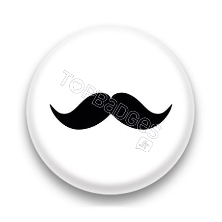 Badge Moustache noire 2