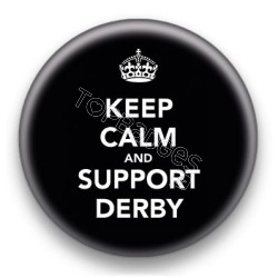 Badge Keep Calm And Support Derby