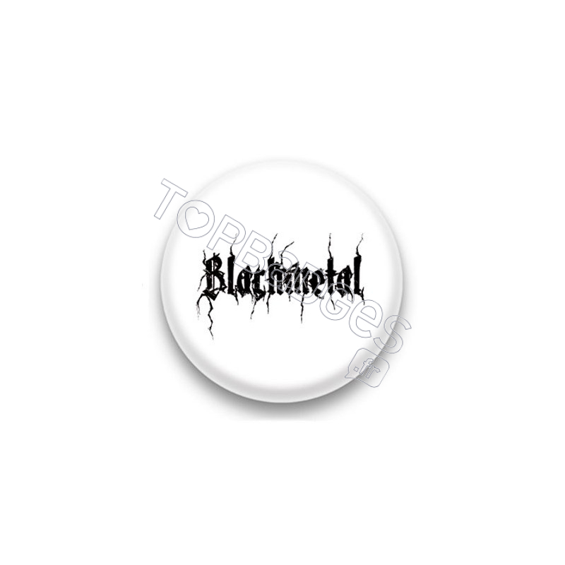 Badge Black metal