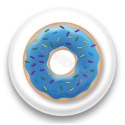 Badge Donuts bleu