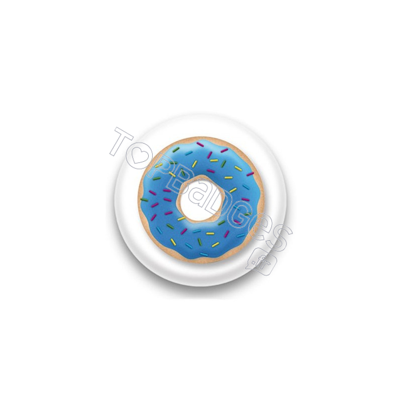 Badge Donuts bleu