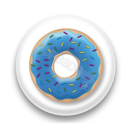 Badge Donuts bleu