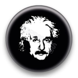 Badge : Bichromie, scientifique Albert Einstein