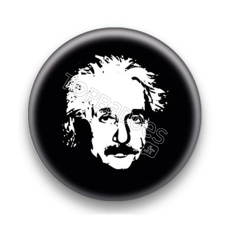 Badge : Bichromie, scientifique Albert Einstein