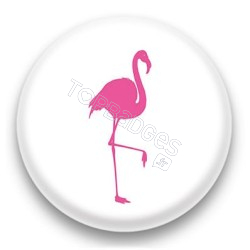 Badge Flamant rose