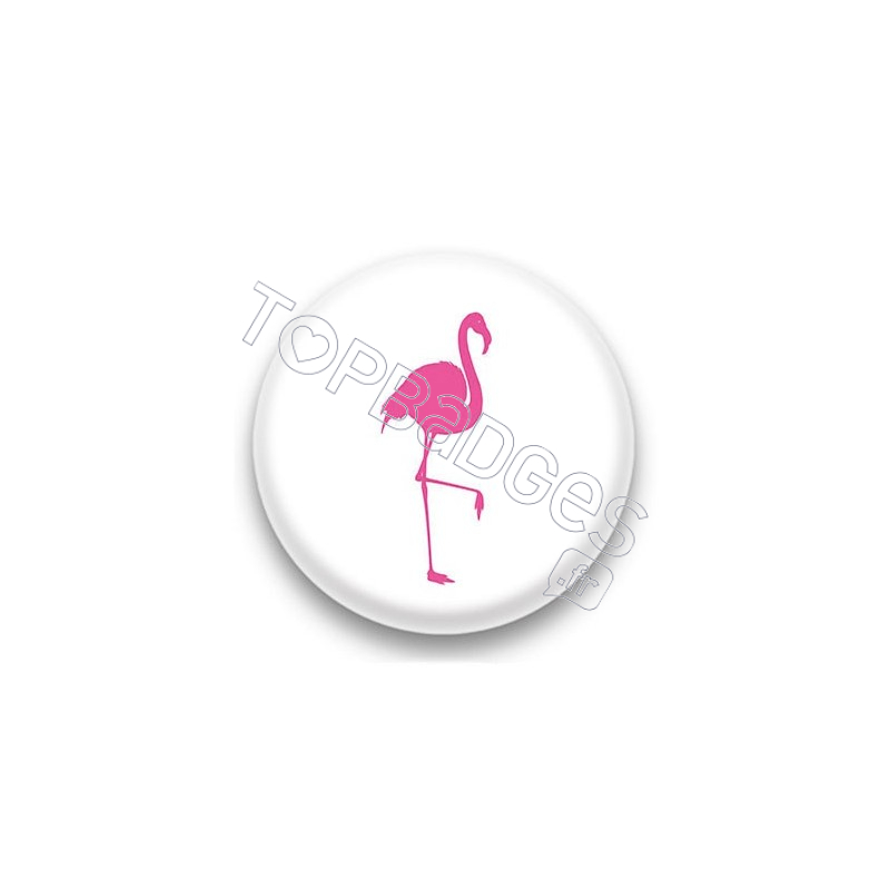 Badge Flamant rose