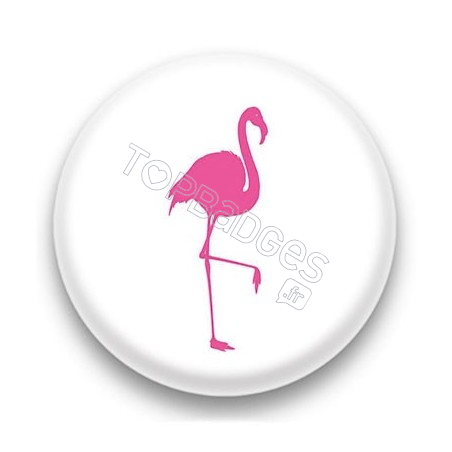 Badge Flamant rose