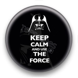 Badge Keep Calm And Use The Force