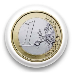 Badge Pièce de 1 euro