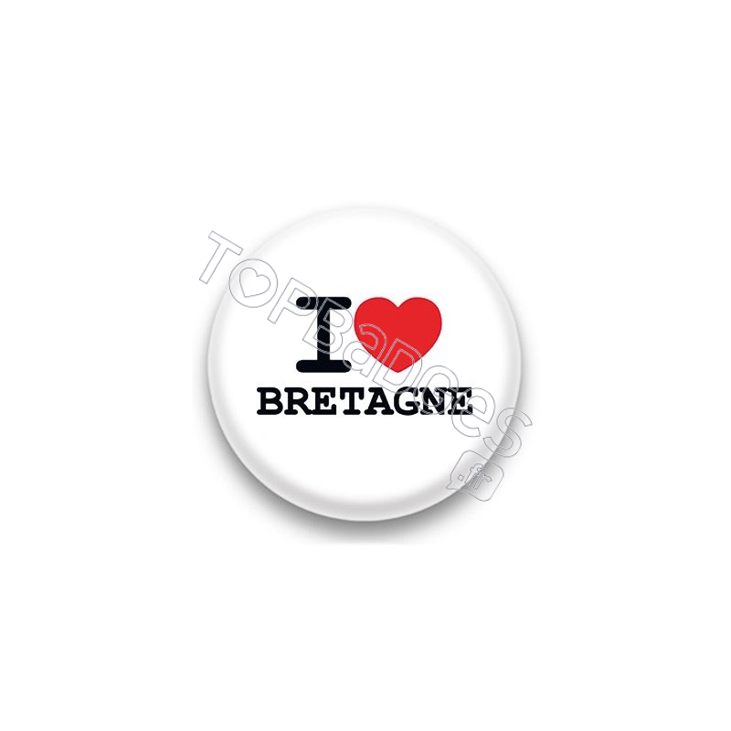 Badge I Love Bretagne