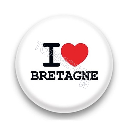 Badge I Love Bretagne